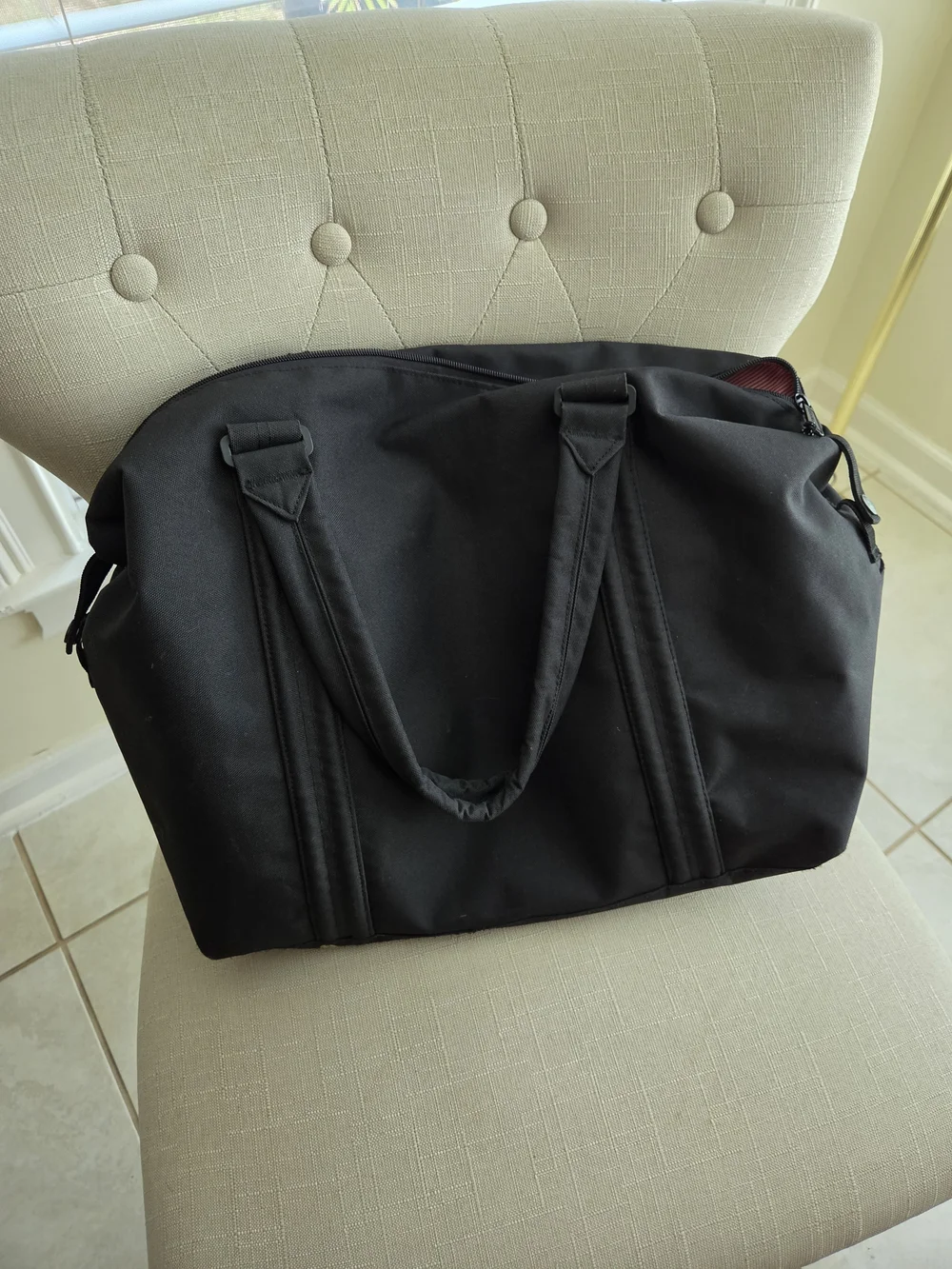 Herschel Supply Company Black Duffel Diaper Bag